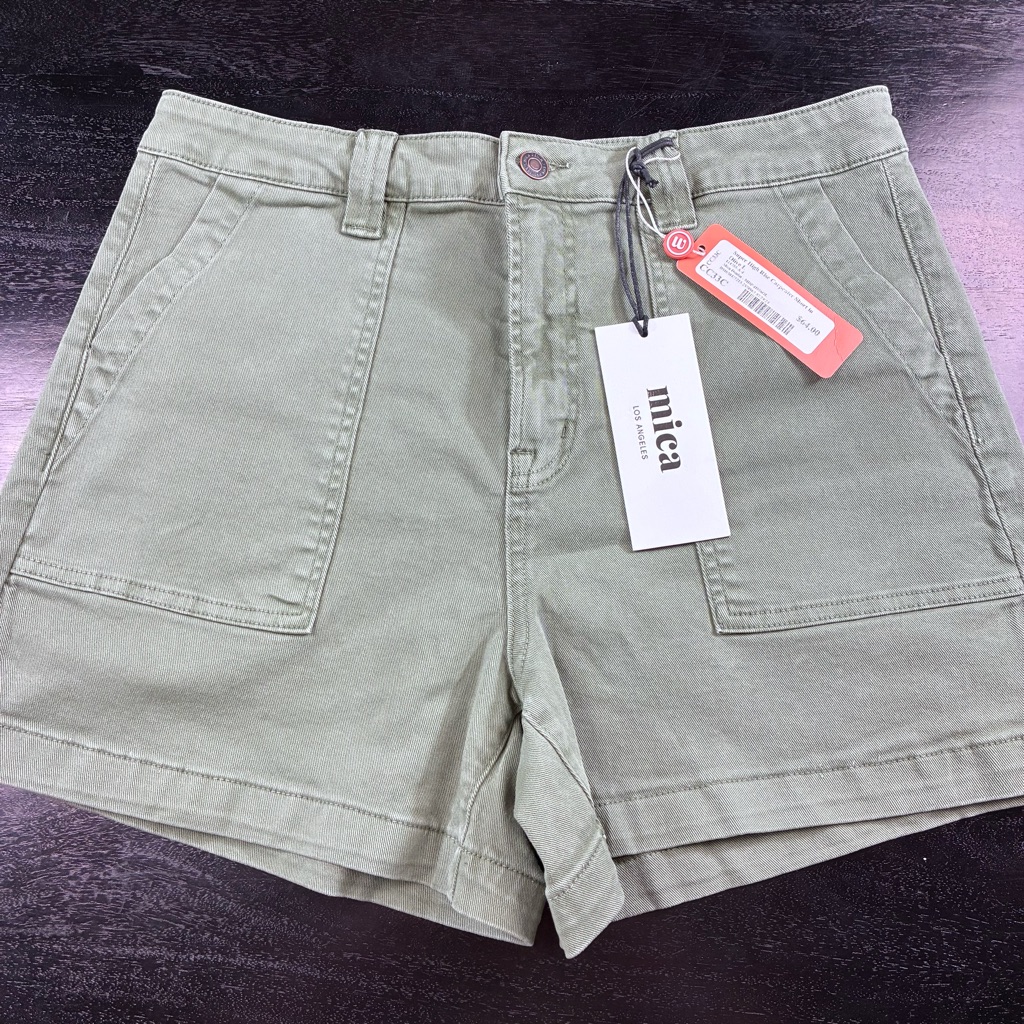 Mica High Waist Olive Shorts